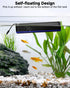 0.2-0.6 Inch AQQA Magnetic Aquarium Fish Tank Glass Cleaner, Dual-Blades Algae Scraper Glass Cleaner Scrubber, Double