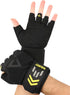 FitDA 2-in-1 Workout Gloves, Weight Lifting Gloves with Wrist Wrap Support for Men