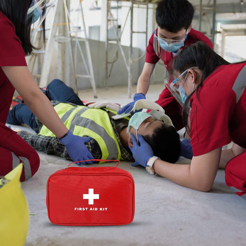 6pcs AOUTACC First Aid Bag Empty, Waterproof Durable First Aid Kit Bag Empty with Zippered,First Responder Storage