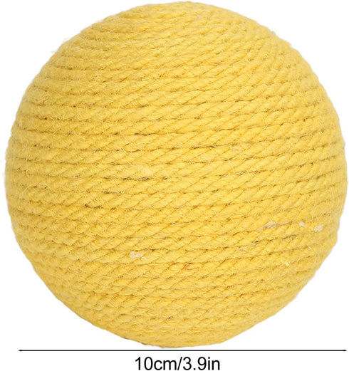 Cat Scratching Post, Funny Sisal Cat Ball, Interactive Claws Safe Tummies, Relieve Boredom, Anti-Scratch Training