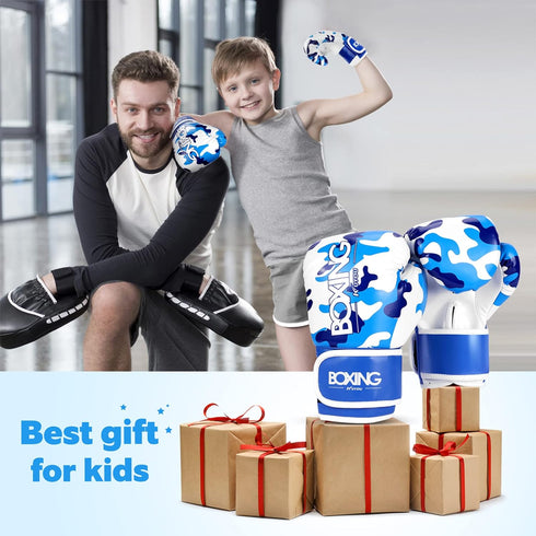 Kids Boxing Gloves for Children 3-9, Cartoon Sparring Training Gloves for Punching Bag, Kickboxing, MMA