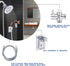 Dog Shower Attachment Water Hose Nozzle Sprayer Set with Metal 3-Way Diverter & 6.6 Ft Long Hose