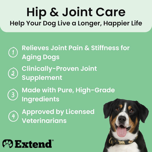 Extend Joint Care for Dogs - Hip and Joint Supplement Powder, Glucosamine for Joint Pain Relief