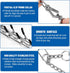 Dog Prong Collar, Dog Pinch Training Collar with Quick Release Clip, Adjustable Stainless Steel Links with Rubber Tips, Choke Collar for Small Medium Large Dogs(Packed with 8 Extra Tips)