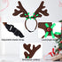 BWOGUE 2 Set Dog Elk Reindeer Antler Headband for Christmas Pet Costume, Accessories for Small and Medium Dogs Cats