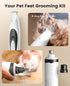 2 1 Trimmer 35dB oneisall in Quiet Paw and Dog Nail Grinder with LED Lights, Dog Paw Grooming Kit Rechargeable Cordless