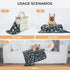 Luciphia 1 Pack 3 Blankets, Fluffy Premium Fleece Pet Blanket Flannel Paw Printed Throw for Dog Cat (Small 23x16'',