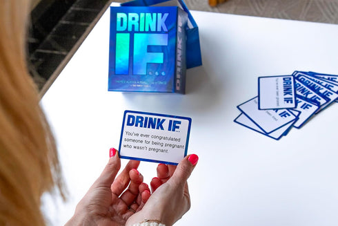 Set Drink IF Adult Drinking Game for Parties + After Dark Expansion | Funny Icebreaker & Conversation Starter Card Game