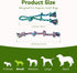 2 Pack Dog Rope Toy for Small Dogs - Durable Cotton Chew Toys for Teething and Tug of War