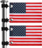 TRINKA 2 Pack Golf Cart American Flag with Elastic Straps, 6 x 9" Double-Sewn Flags, Easy to Install