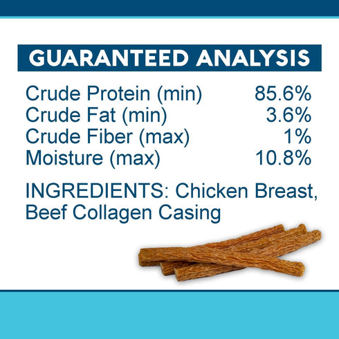 Texas Pet Company Chicken Jerky Crunchy Bars Dog Treats - Made in The USA, 15 Bars, Natural No Additives