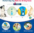 2PCS Premium Dog Treat Balls 3", Glow in The Dark Fetch Toys for Small/Medium/Large Dogs, Vanilla Flavor