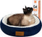 Cat Beds for Indoor Cats 20 Inches Navy Blue, Small Dog Beds for Small Dogs, Extra Soft & Machine Washable