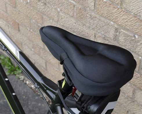 Zacro Bike Seat Cushion, Gel Padded Cover for Men Women, Extra Soft Exercise Bicycle Seat Compatible with Peloton