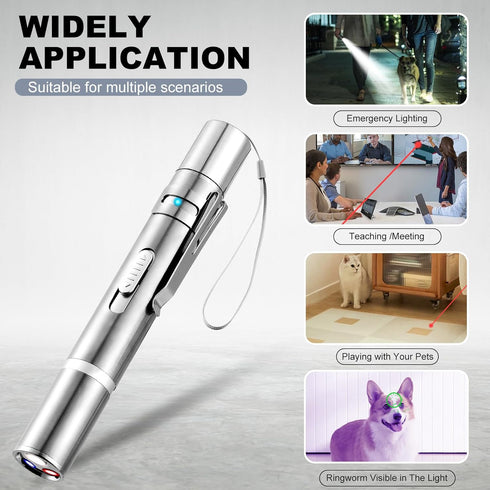 JANHER 3 5 Laser Pointer, Cat Toys, Cat Laser Pointer with Light Modes & Fun Patterns,Portable Interactive Kitten Pet