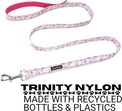 EcoBark Dog Leash, 4 FT / 5 FT / 6 FT Reflective with Padded Handle, Strong Heavy Duty Nylon for Small Medium Dogs