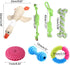 Techinal 10pcs Dog Chew Toy Cloth Rubber Toy For Aggressive Chewers Rubber Teether Toy For Training Cleaning