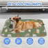 imiBBWQu Summer 27" 22" Dog Cooling Mat Cute Cats Green White Dog Cooling Mat Pad Washable Pad for Outside Beds