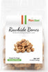 MON2SUN 2.5 Inch 60 Count Dog Rawhide Knot Bones Small Rawhide Bones Mini Chews Chicken Flavour for Puppy and Small