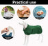 Geyecete Dog Drying Coat - Fast Dry Dog Bag, Microfibre Super Absorbent Bath Robe Towel, Luxuriously Soft-Green-XXXL