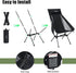Backpacking SUNNYFEEL High Back Portable Camping Chair, Lightweight Folding Chair with Head Support, Compact Chair