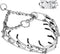 Prong Pinch Collar for Dogs, Adjustable Training Collar with Quick Release Buckle for Small Medium Large Dogs (M/L,