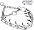 Prong Pinch Collar for Dogs, Adjustable Training Collar with Quick Release Buckle for Small Medium Large Dogs (M/L,