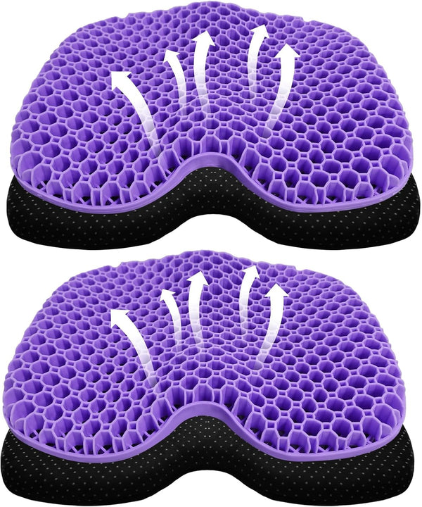 Kayak Seat Cushion, Thicken Anti Slip Waterproof Gel Pad for Canoe Rowing, Portable Dinghy for Fishing Kayak