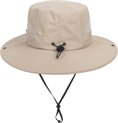 Kids Sun Hat with UV Protection Beach Bucket for Boys & Girls Wide Brim Safari Boonie Cap for Summer Outdoor