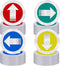 Reflective Trail Markers Pack - Bright Trail Marking Reflectors for Hunting, Hiking, Camping, Outdoors, Blue Green Red