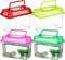 NOLITOY 4pcs Mini Fish Tank, Plastic Fish Box Breeding Case with Handle for Shrimp, Turtle, Goldfish