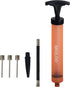 SKOLOO 10" Portable Hand Air Ball Pump Inflator Kit with Nozzle, Needle, Extension Hose for Sports Balls