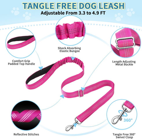 SlowTon No Pull Small Dog Harness and Leash Set, Puppy Soft Vest Harness, Reflective Lightweight Combo for Small Dogs