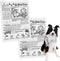 2 PCS Plastic Creaks Squeaky Newspaper Crinkle Dog Chew Toys, Interactive Tug of War Pet Toy
