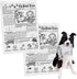 2 PCS Plastic Creaks Squeaky Newspaper Crinkle Dog Chew Toys, Interactive Tug of War Pet Toy