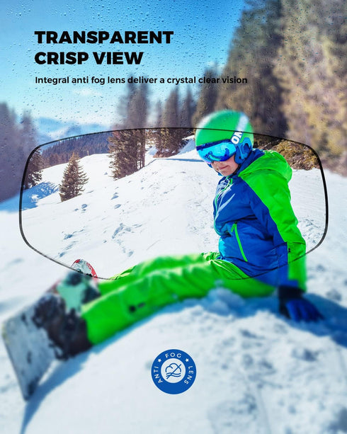 OMID Kids Ski Goggles - Anti-fog UV Protection Snowboard Goggles for Boys and Girls