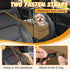Portable Dog Car Seat for Small Dogs - Adjustable Safety Leash, Washable Cushion & Storage Pocket - Pet Booster Seat