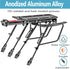 Rear Bike Rack, 310 LB Capacity Cargo Rack with Fender & Reflective, Quick Release for Mountain Road Bicycles