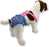 Pack of 2 Washable Reusable Female Dog Diapers with Suspenders, Stay On for Small Pet (XS: Waist 12" - 14", Pink