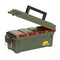 Plano Shot Shell Box, OD Green, Lockable Ammunition Storage Box with Heavy-Duty Carry Handle, Small Plastic Ammo Storage, Water-Resistant Protection, Holds 4 Boxes of Ammo by Plano