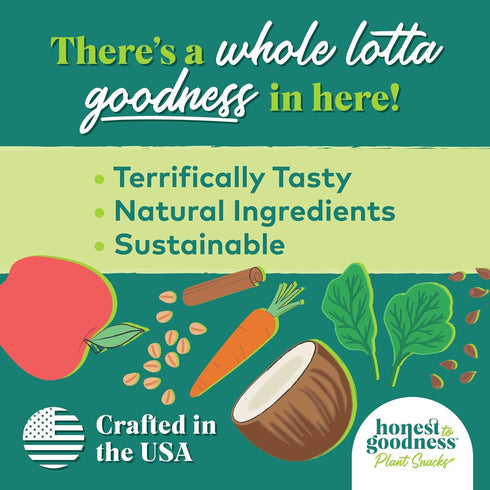 Honest to Goodness Plant Snacks Happy Feet Apple & Cinnamon Recipe Dog Treats, 8oz, Enriched with Omega 3s