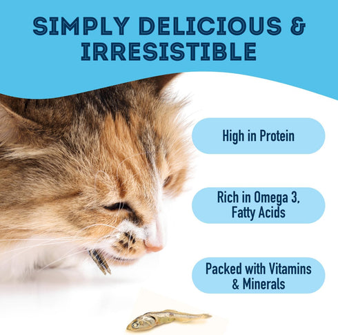 Sardines for Dogs & Cats, 3.17 oz, Dehydrated Single Ingredient Treats, All Natural, Grain Free