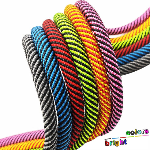 8FT Slip Lead Dog Leash, 1/3” Strong Rope, Adjustable No-Pull Leash for Small and Medium Pets