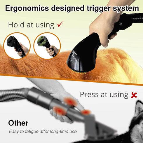 Black Pet Grooming Comb Brush - Shedding Tool Kit