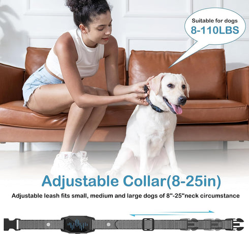 Large Dog Training Collar with Remote, 2500FT Range, Rechargeable IP67 Waterproof E-Collar, 4 Training Modes Beep