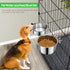 Dog Food Water Bowl for Cage with Clamp Holder, Stainless Steel Hanging Bowls, Non-Spill for Small Medium Large Dogs