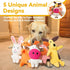Generic 5 Pack Squeaky Plush Dog Toys: Tough Stuffed Toys - Chew Teething Crinkle Boredom Relief for Puppy Small Medium