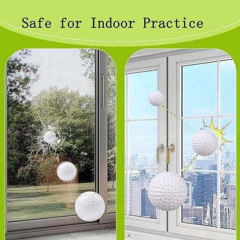 KOFULL Golf Practice Ball - Hollow Plastic Ball for Indoor Training, Pack of 50pcs (White & Multicolor)
