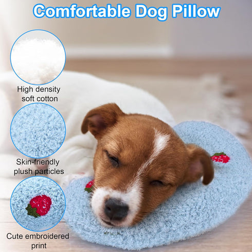 Mity rain 2PCS Dog Pillow, Anxiety Relief Pillow for Dog, Ultra Soft High Density Calming Pillow for Joint Relief