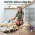 Dog Self Cleaning Slicker Brush for Shedding, Ideal for Short Long Haired Dogs, Removes Loose Fur, Blue